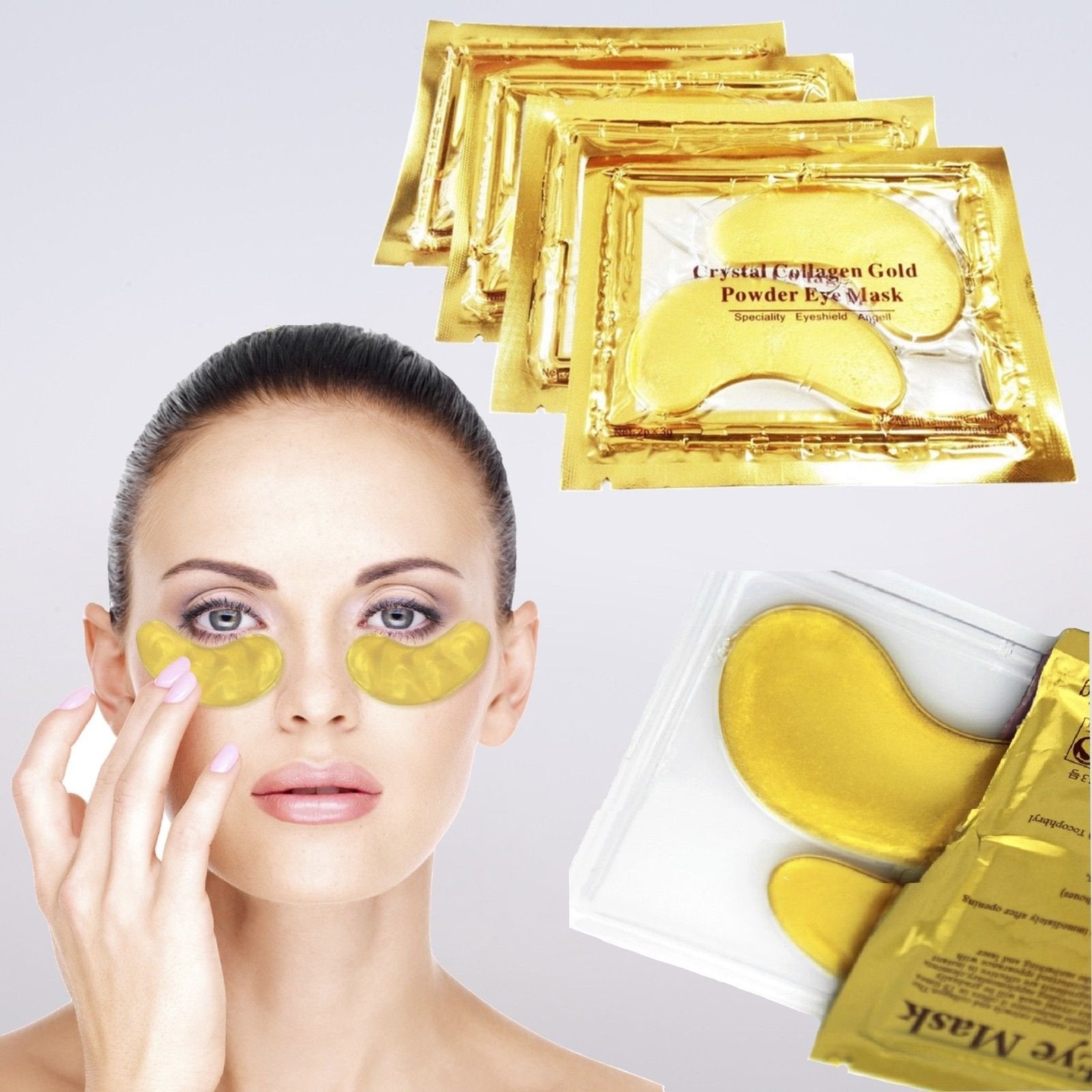 AICHUN BEAUTY eye masks aimed at reducing appearance of under-eye bags and dark circles.