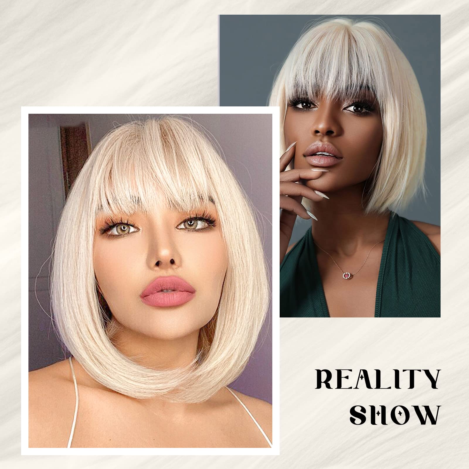 Aida ble blonde bob wig cosplay Halloween ready lightweight synthetic option
