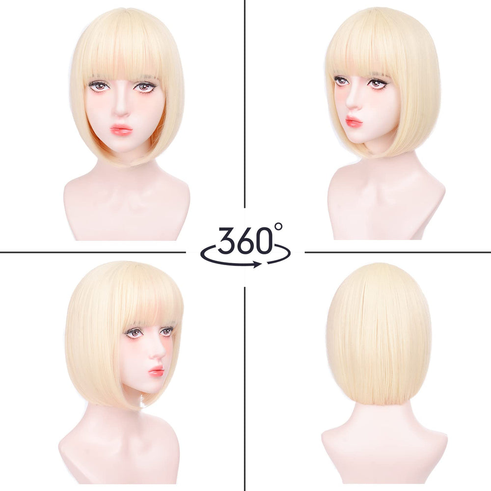 Aida ble blonde bob wig soft texture for all day comfort