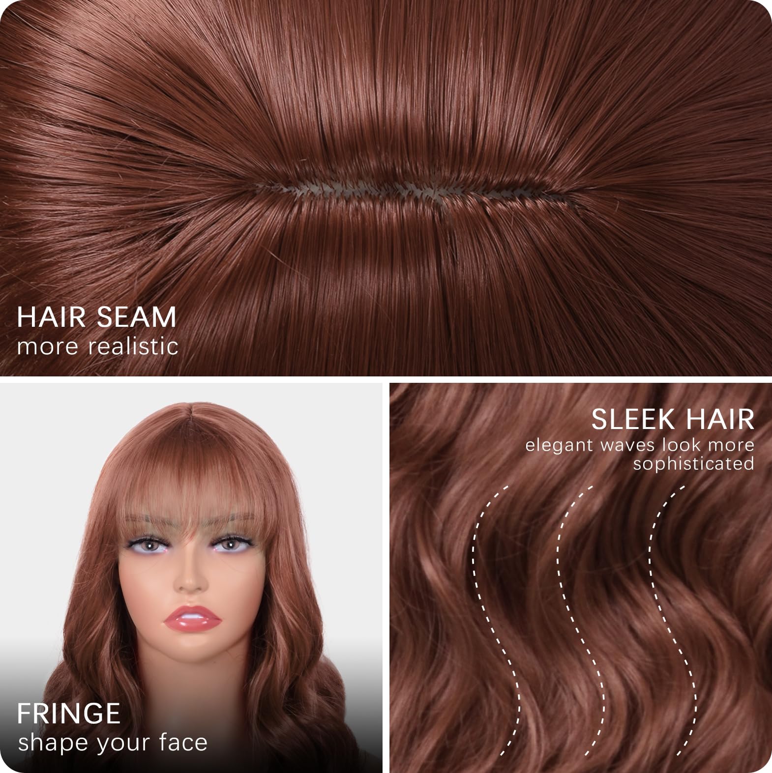 Aida ble wig cap with adjustable straps for secure all-day fit.
