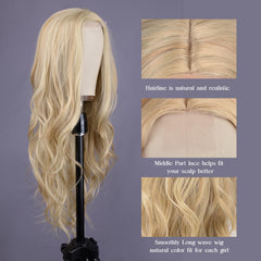 Inside cap view of the Aida ble wig for secure comfortable wear.