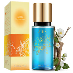 Aiilo Hair Perfume bottle featuring Amber Coast scent for long-lasting wear
