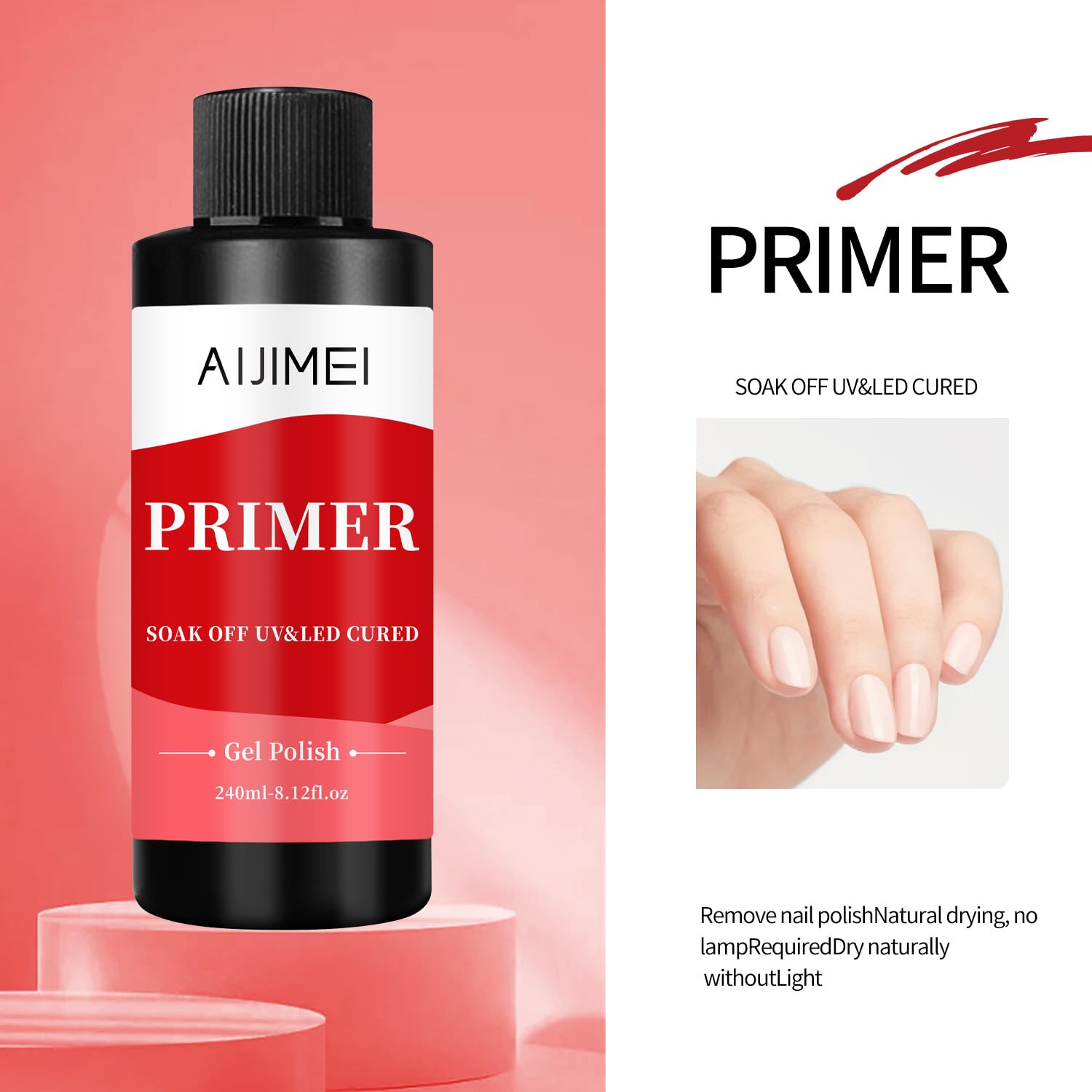 AIJIMEI strong-bond nail primer brush demonstrates durable adhesion for pro-like results.