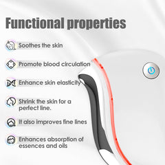 Aikertec Heat Gua Sha Tool side view showing ergonomic curve for precise use.