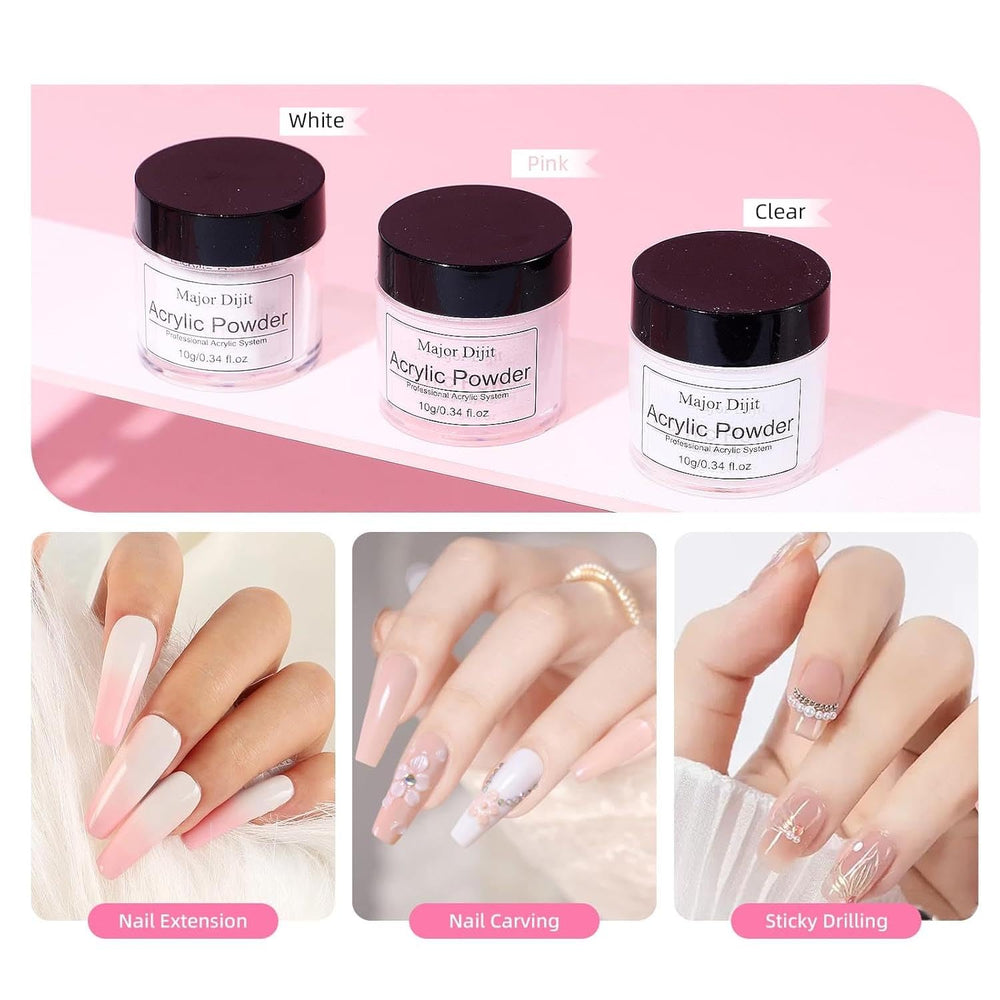 Nail drill with bits for precise shaping and smoothing