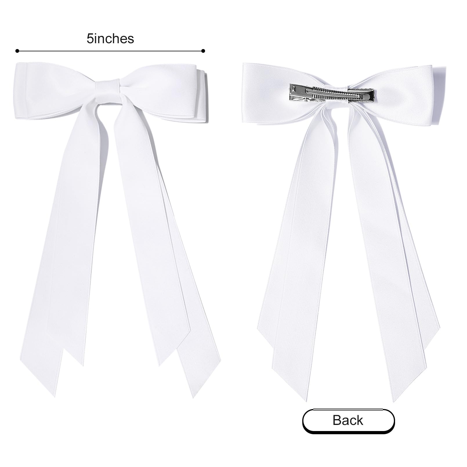 Aileam hair bow on head with clip secure and stylish