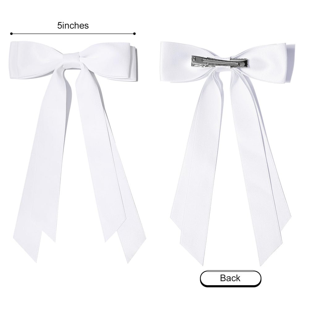 Aileam hair bow on head with clip secure and stylish