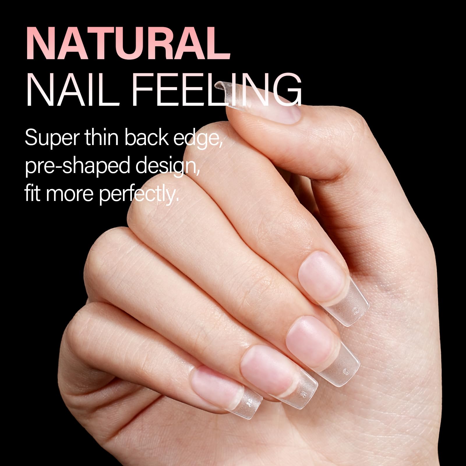 AILLSA 15 sizes to fit wide, narrow, or uneven nail beds