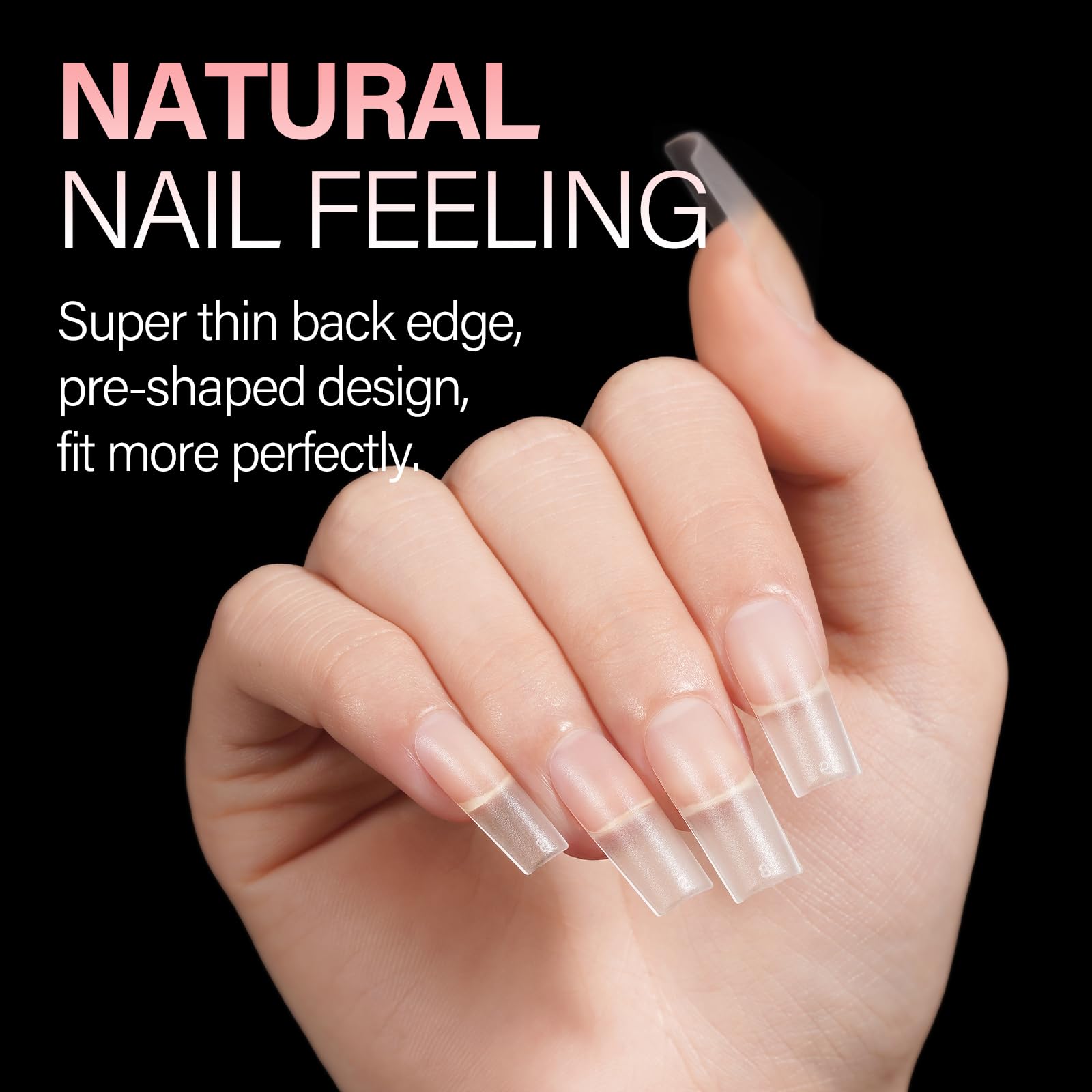 AILLSA 15-size set—easy fitting across any nail bed for secure adhesion.