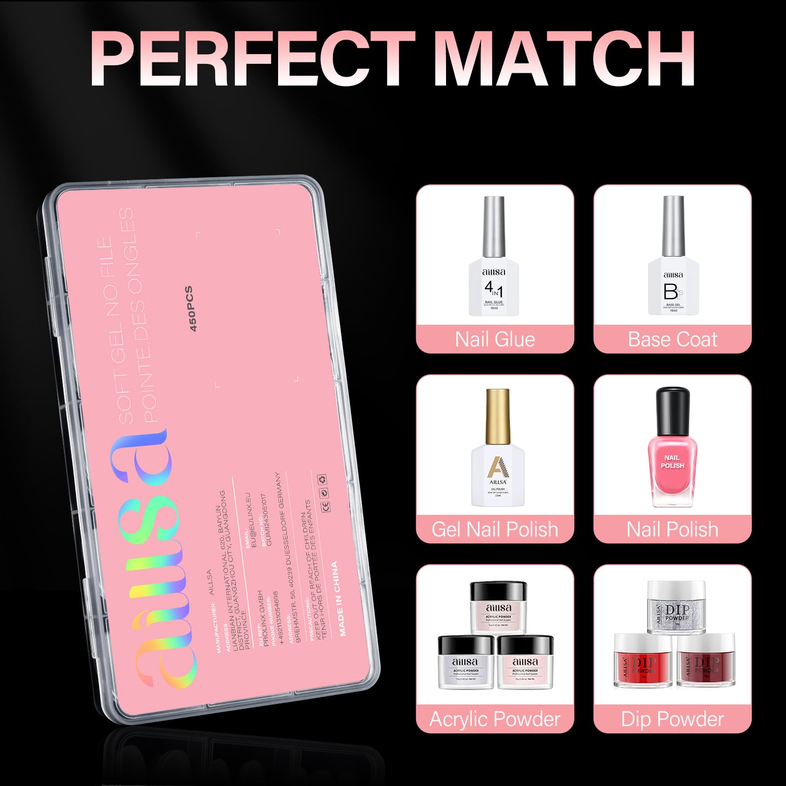 AILLSA 21+ day wear with proper care for long-lasting manicure.