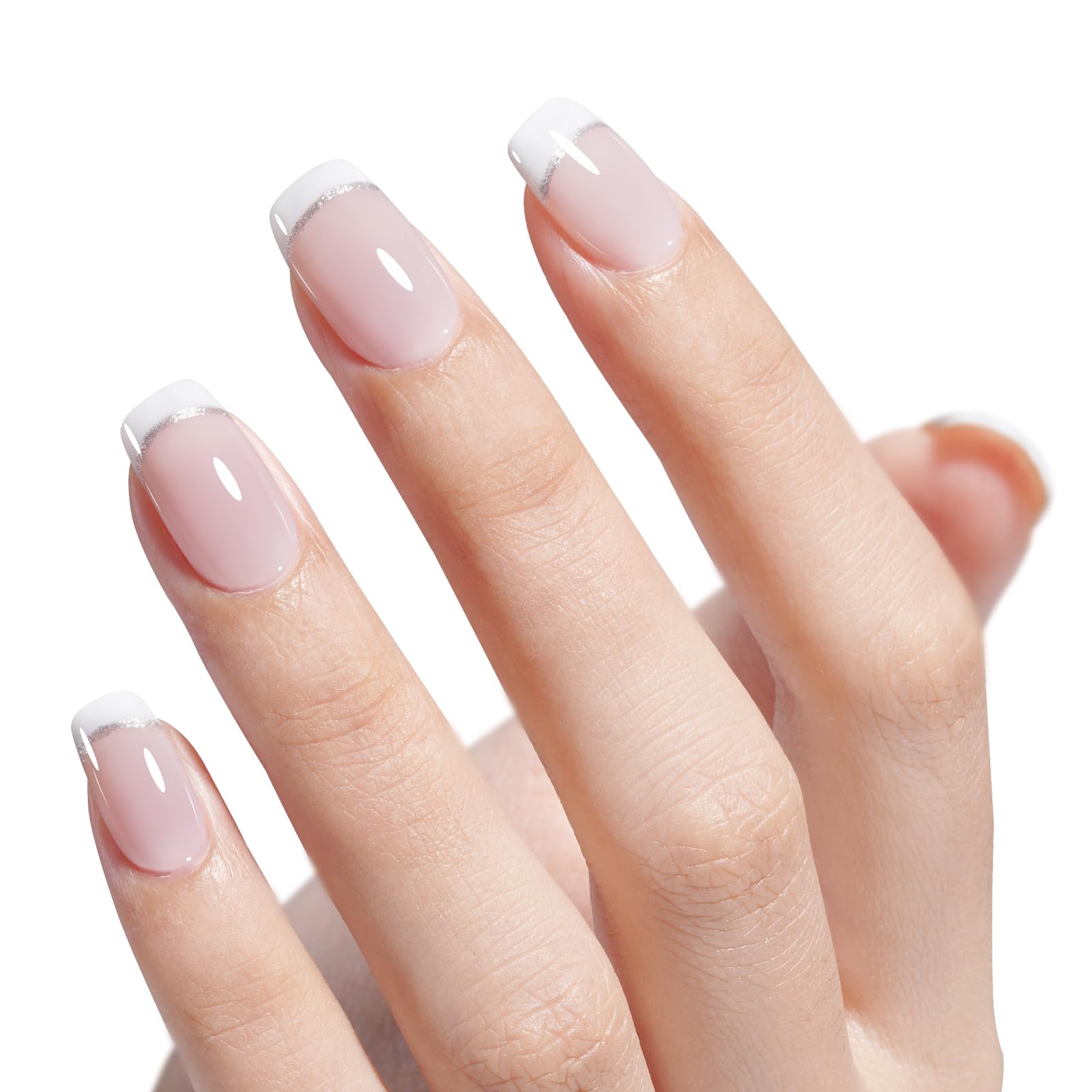 AILLSA 5 color nude gel collection includes white, red, and pink shades for versatile nail art.