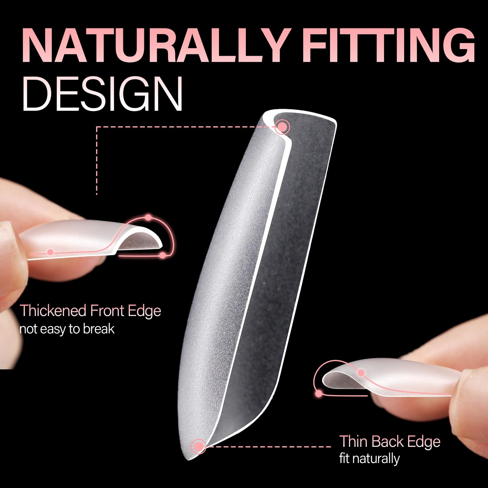 AILLSA flexible acrylic gel tips—comfortable touch with durable, salon-ready results.