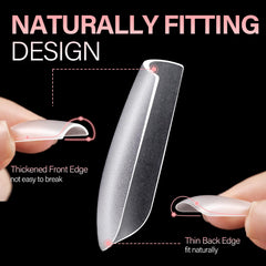 AILLSA flexible acrylic gel tips—comfortable touch with durable, salon-ready results.