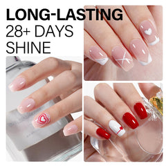 AILLSA base and top coats provide strong adhesion and long lasting shine.