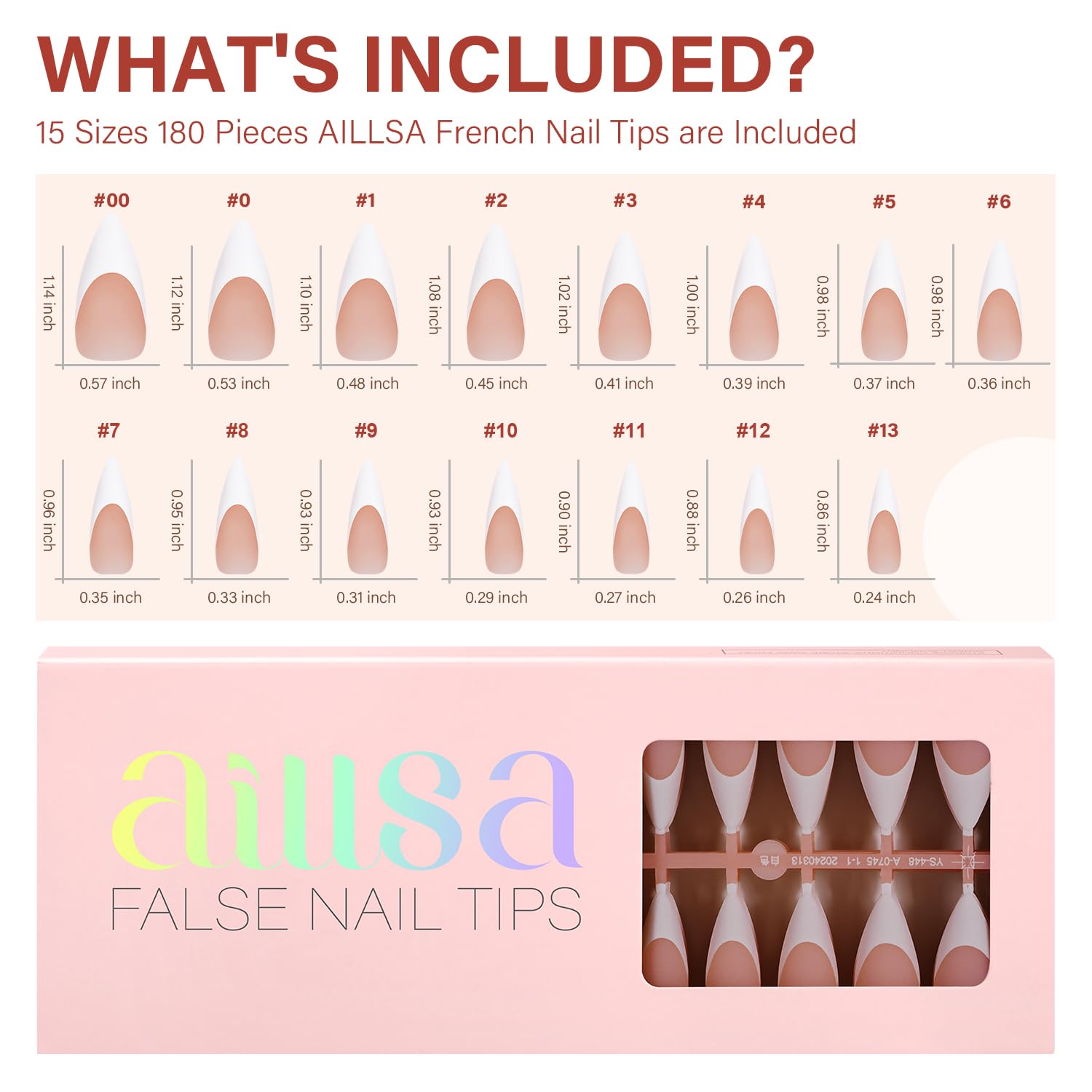 AILLSA DIY manicure-ready tips ideal for beginners and enthusiasts.