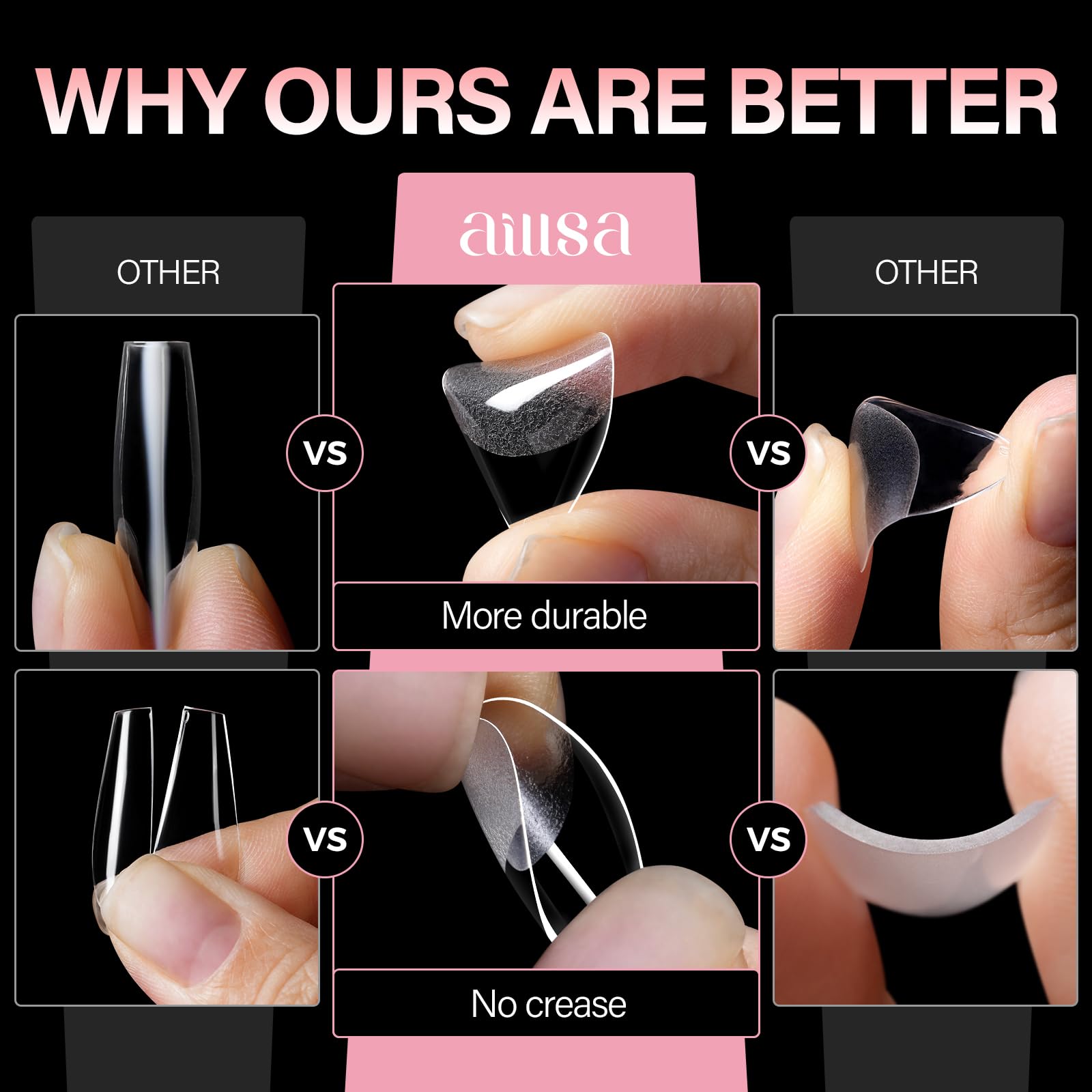 AILLSA edge-polish 0.1mm rounded corners prevent snags.