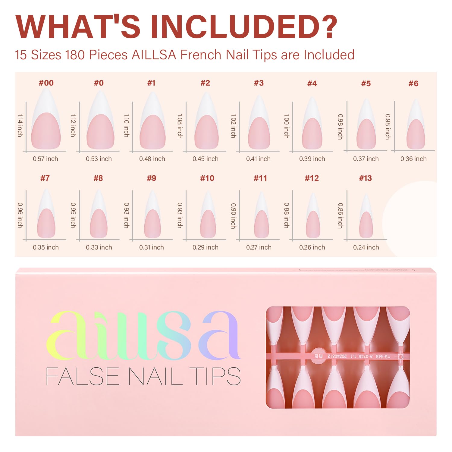 Gift-ready AILLSA French tips for nail art beginners.