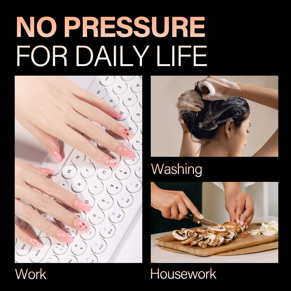 AILLSA clear coffin tips ideal for quick DIY nails.