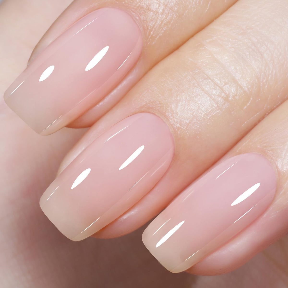 AILLSA Milky Pink Nude gel bottle for translucent color with customizable layers.