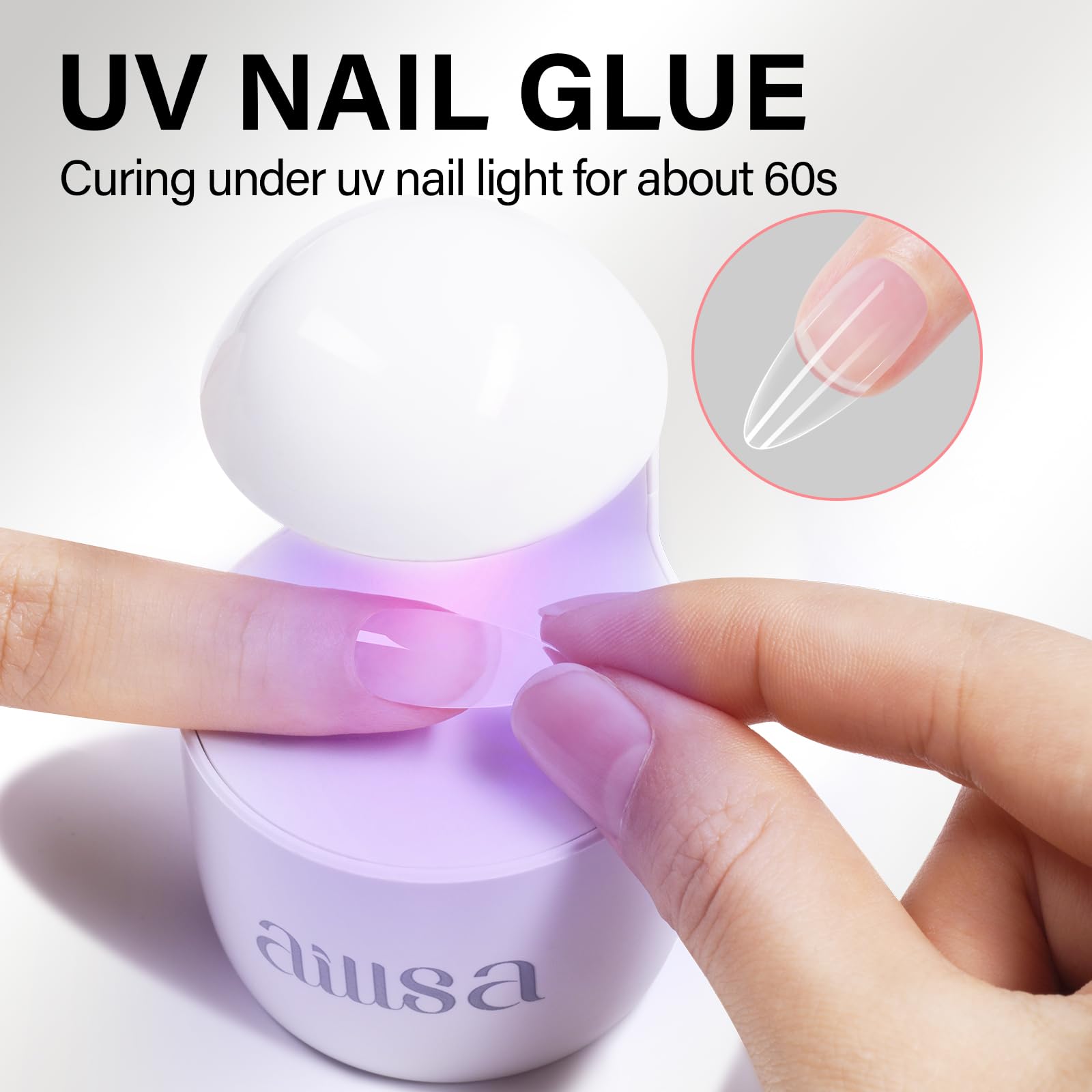 AILLSA glue for 3D nail art and rhinestone adhesion.