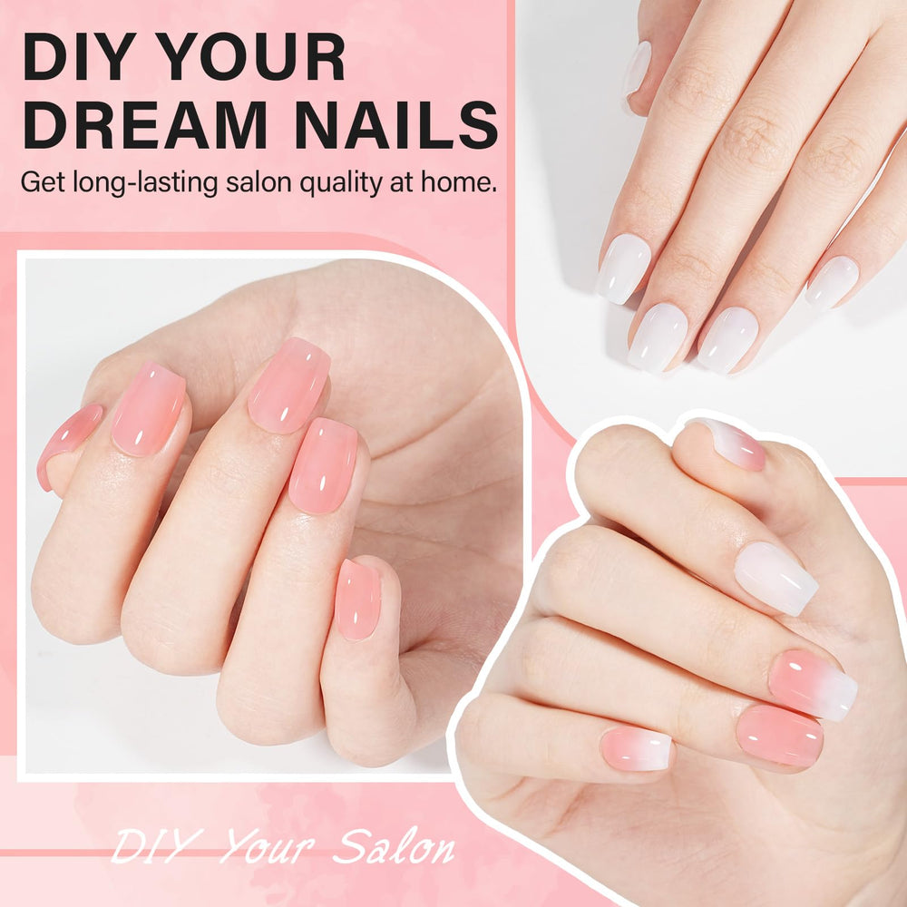 AILLSA nail glue and base coat provide strong adhesion for long-lasting wear.