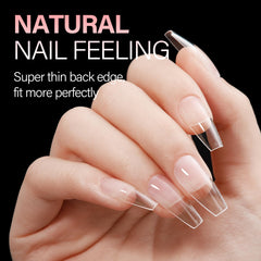AILLSA nail tips in 12 sizes for precise nail bed fit.