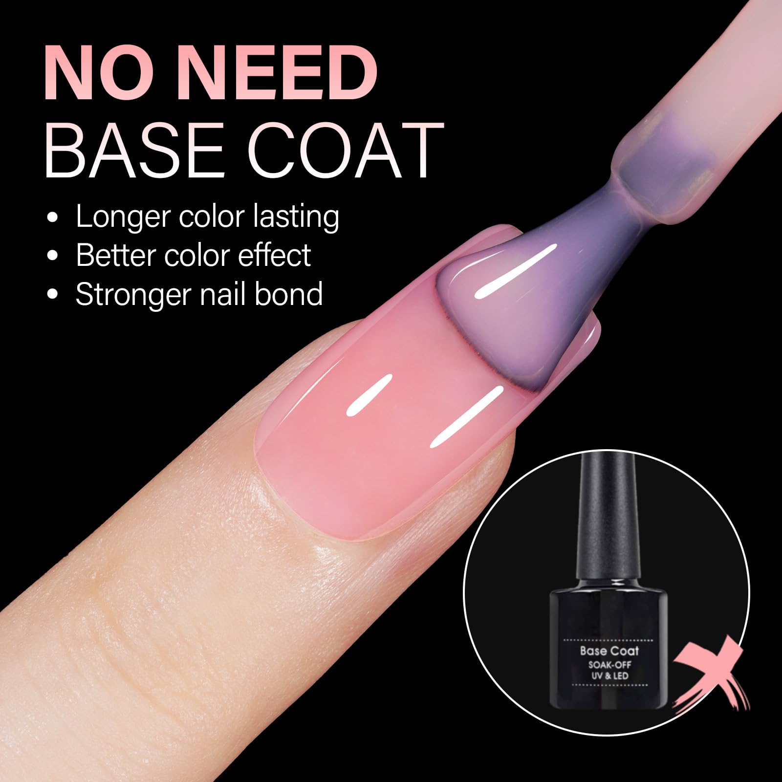 AILLSA natural acrylic gel material close-up for flexible, durable false nails