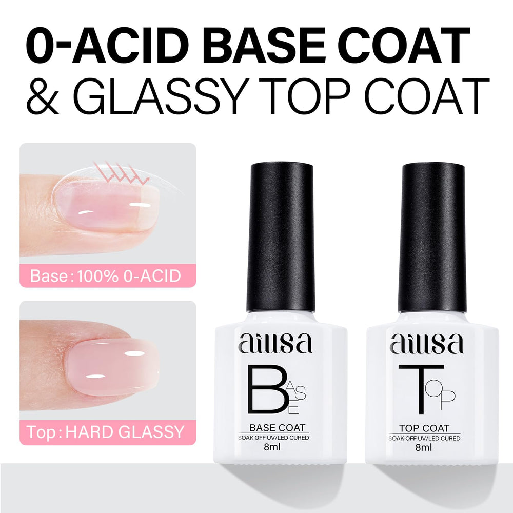 AILLSA gel bottles highlight natural resins and low odor formulas.