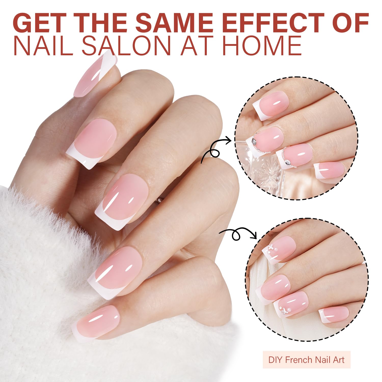 AILLSA pre-applied primer and base coat for easier DIY nails