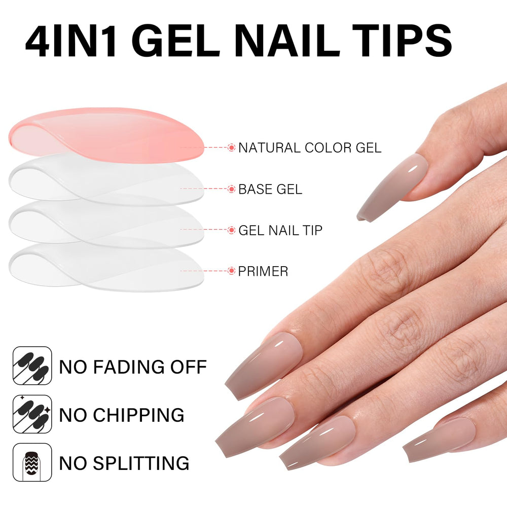 AILLSA RealFit long-lasting break-resistant gel tips with 28-day wear