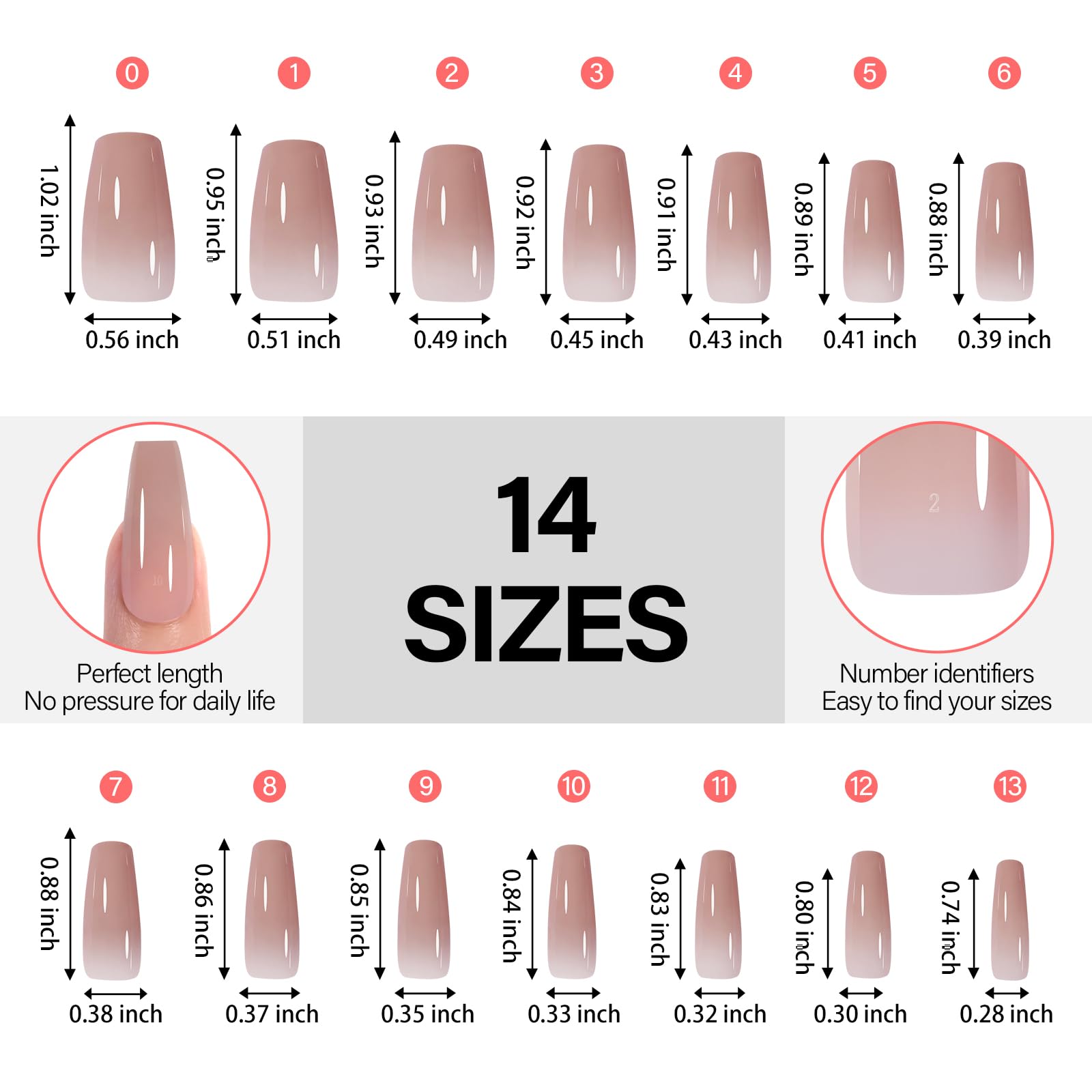 AILLSA RealFit nude-tone tips without odor and easy removal