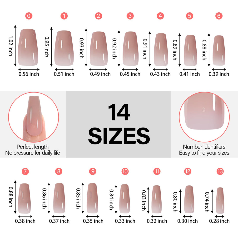 AILLSA RealFit nude-tone tips without odor and easy removal