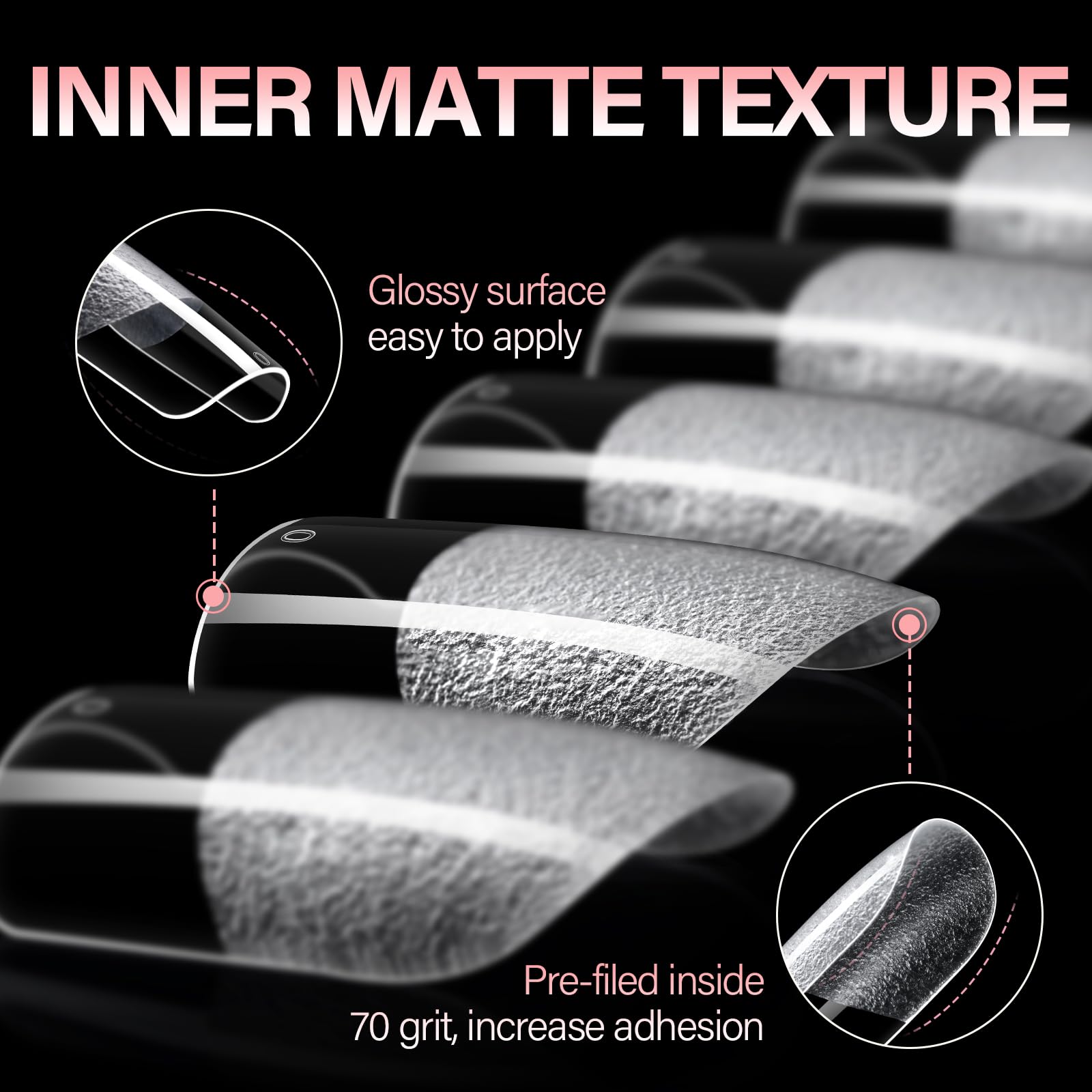 AILLSA Short Square Nail Tips 15 sizes enables precise matching for beginners
