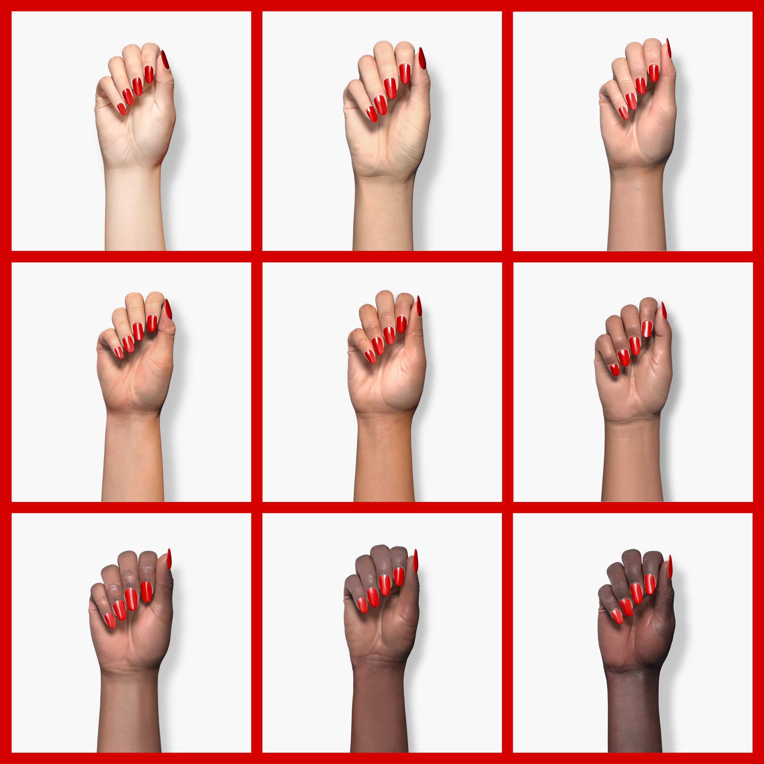 AILLSA UV-led cured gel polish application showcases smooth, even finish.