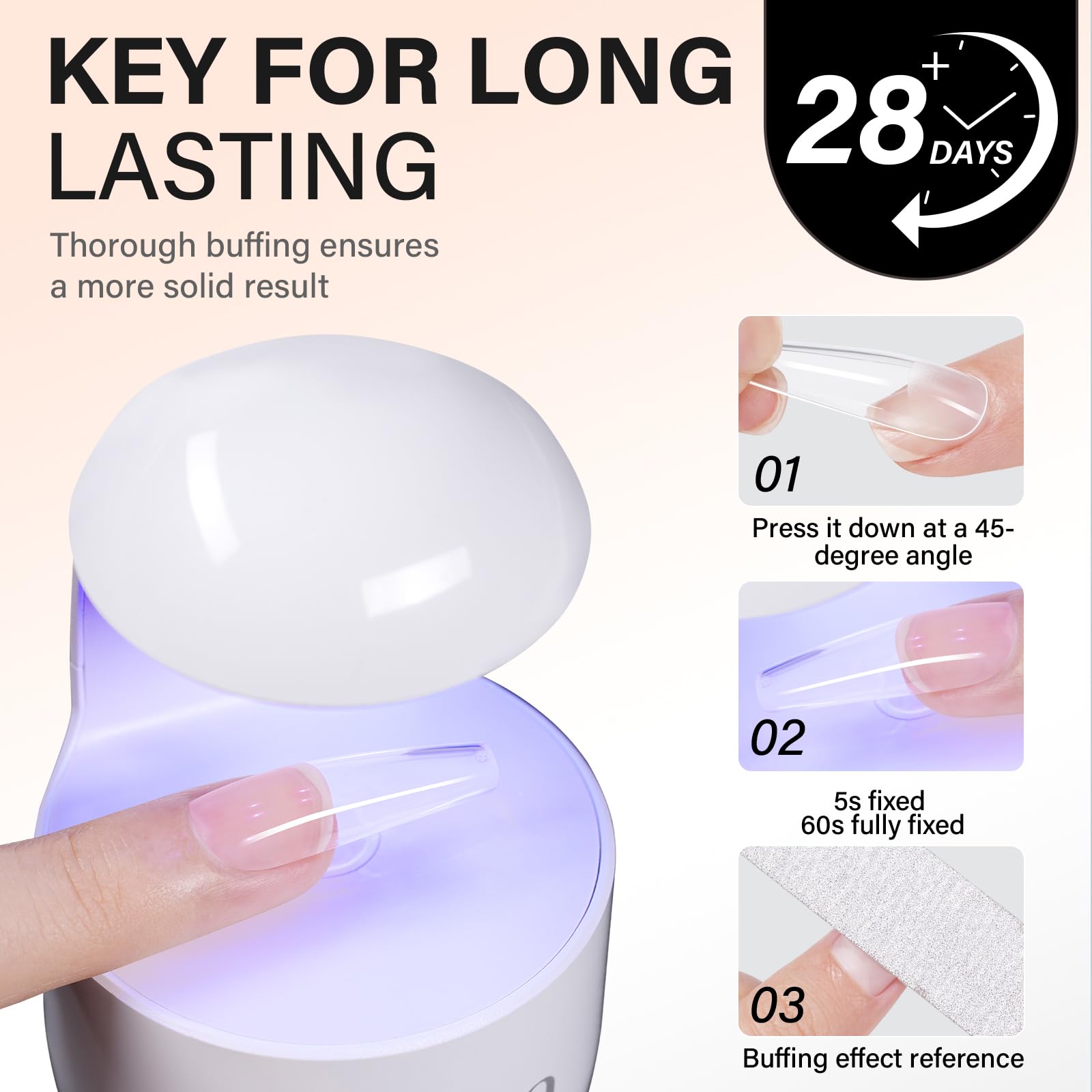 AILLSA 60-second UV LED curing process highlighting fast, bubble-free bonding