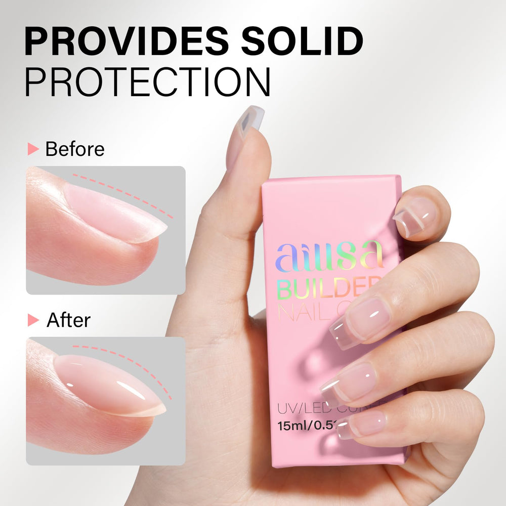 AILLSA 7-in-1 builder gel demonstrating versatile application for strength