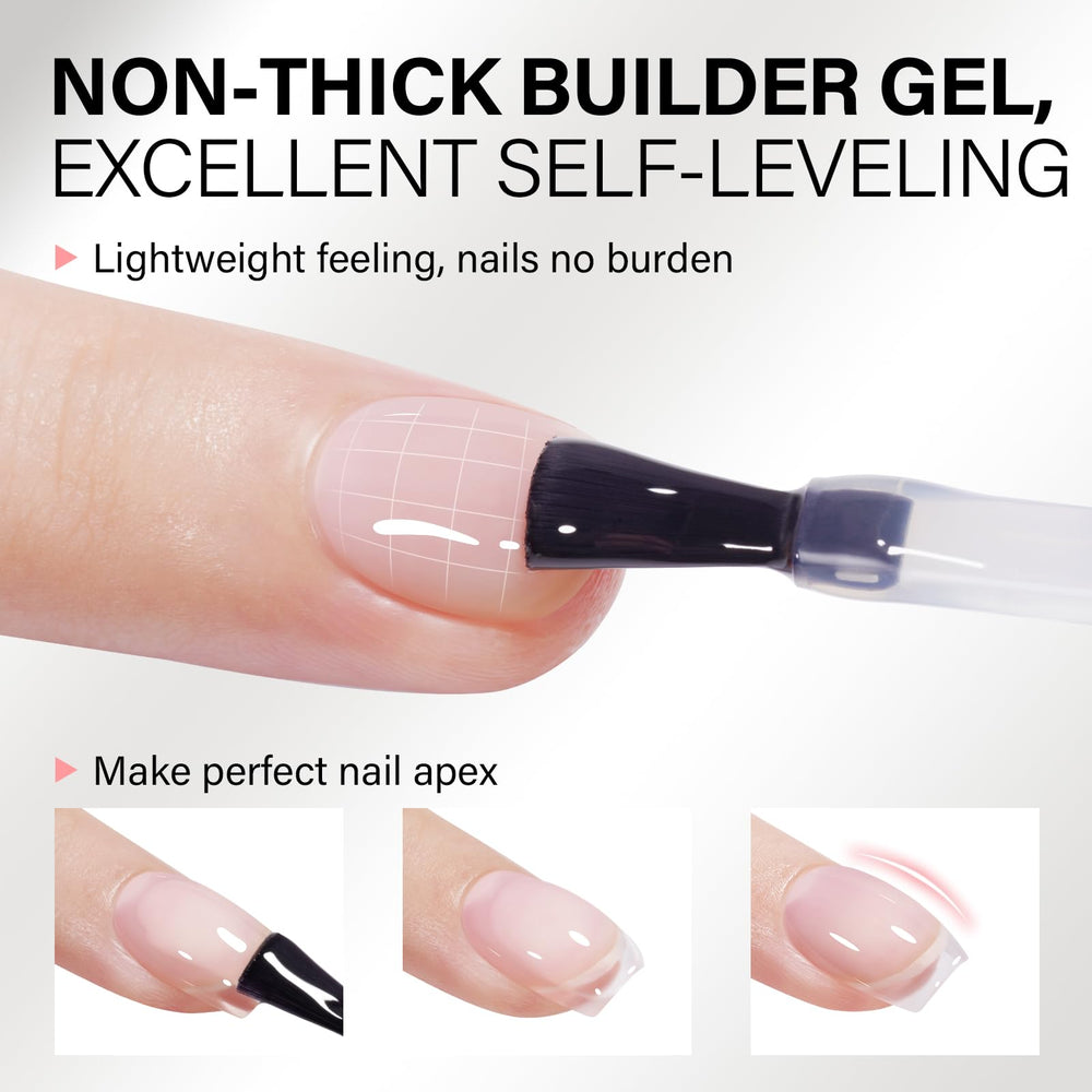 AILLSA builder gel used to attach tips and rhinestones for decor