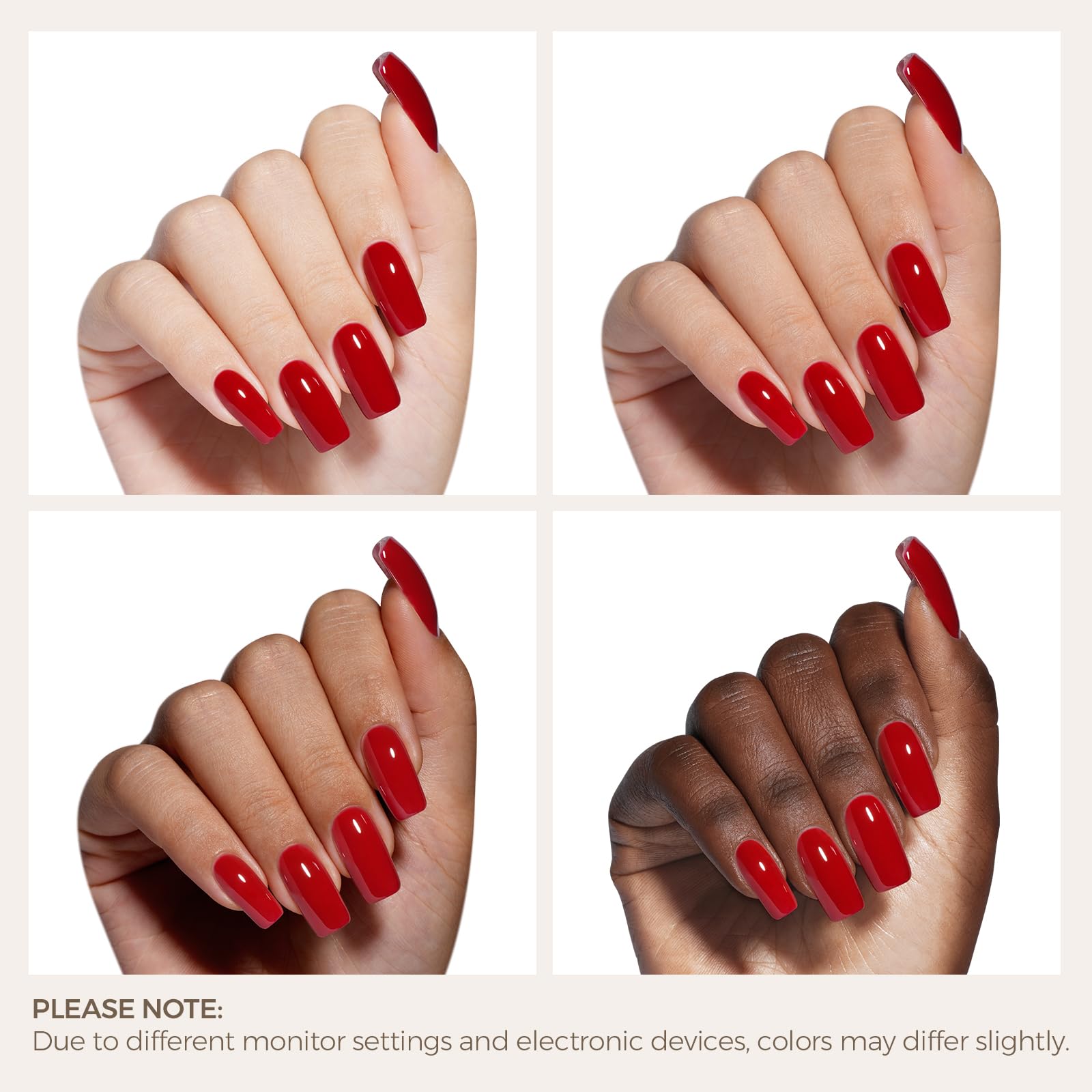 AILLSA garnet shade pairs with Valentine accents for chic nail art