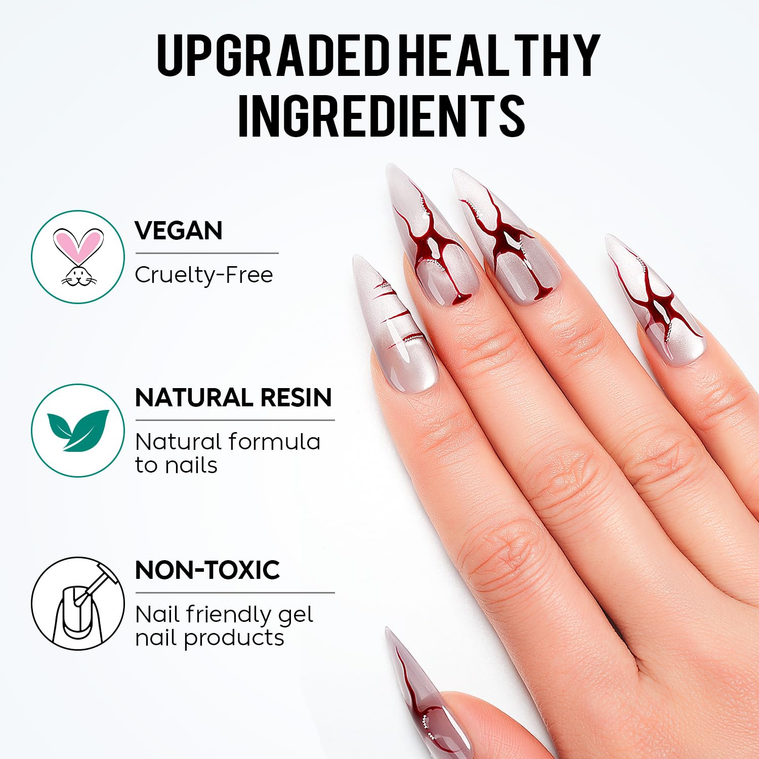 AIMEILI 28-day wear test result on nails.