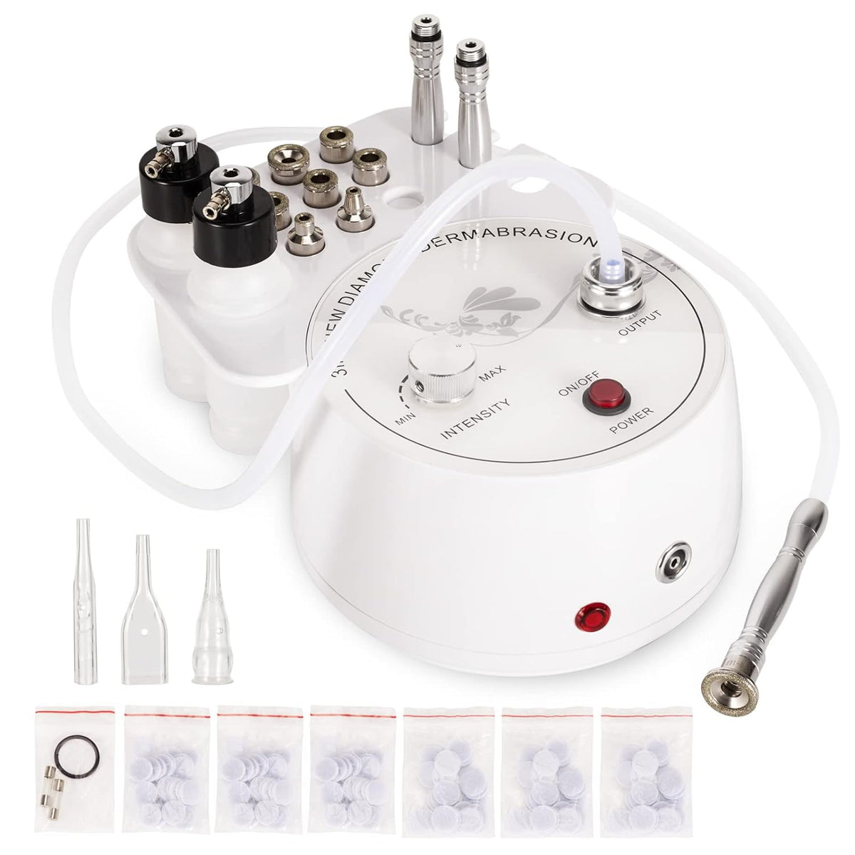 Aimengxi 3-in-1 diamond microdermabrasion machine front view for at-home professional results