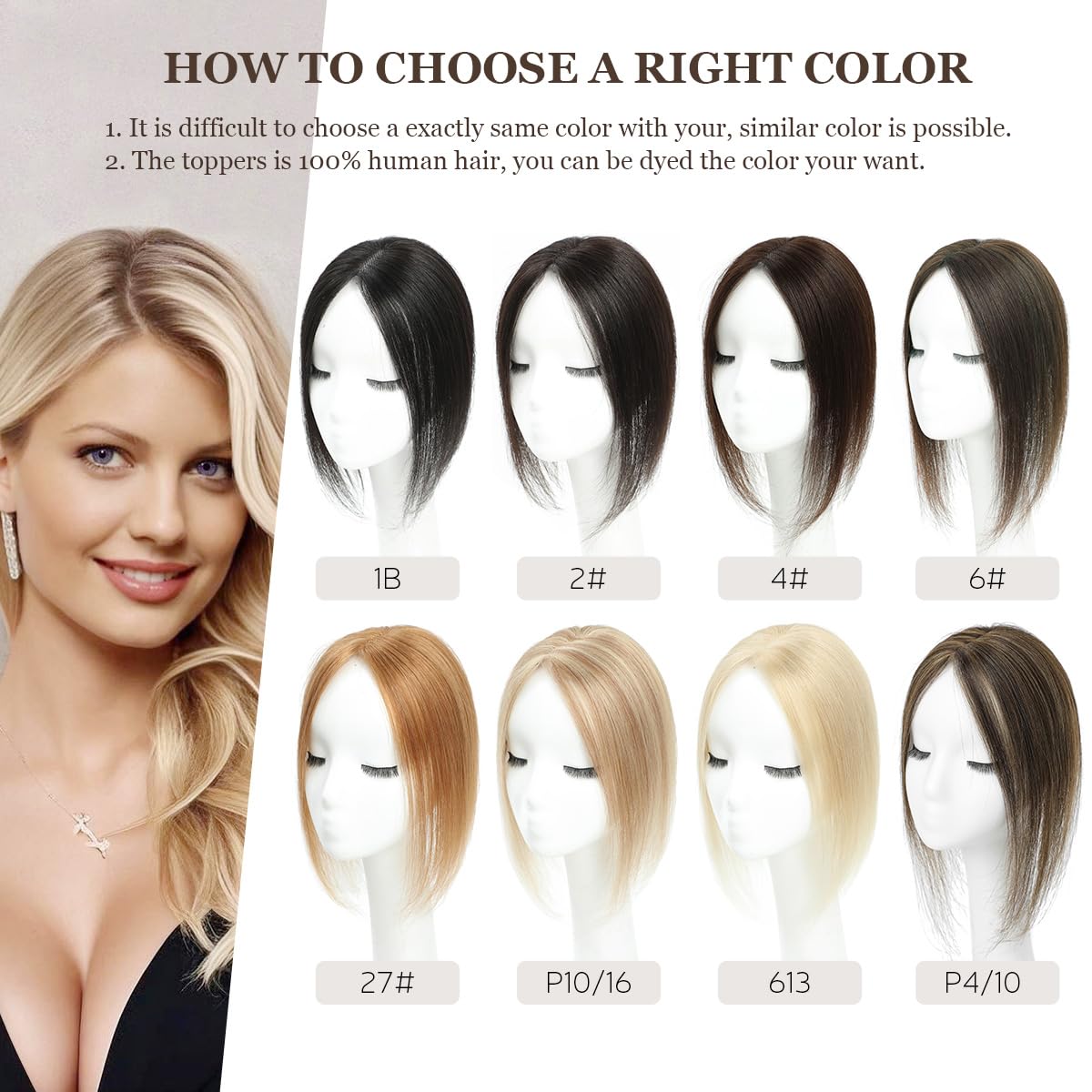 Aimeolyn natural-looking blend maintains everyday style.