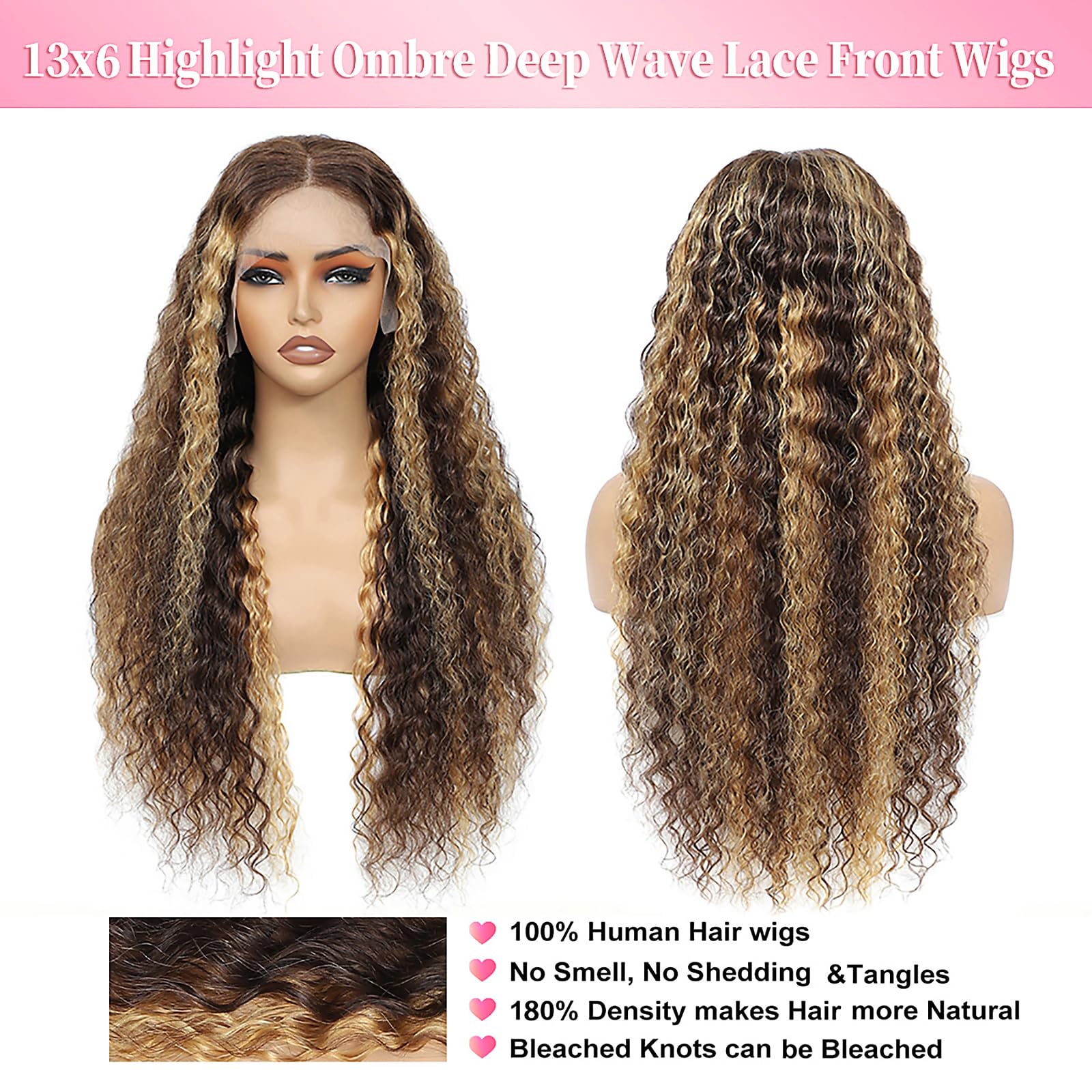 Aimking highlight ombre wig suitable for parties and weddings.