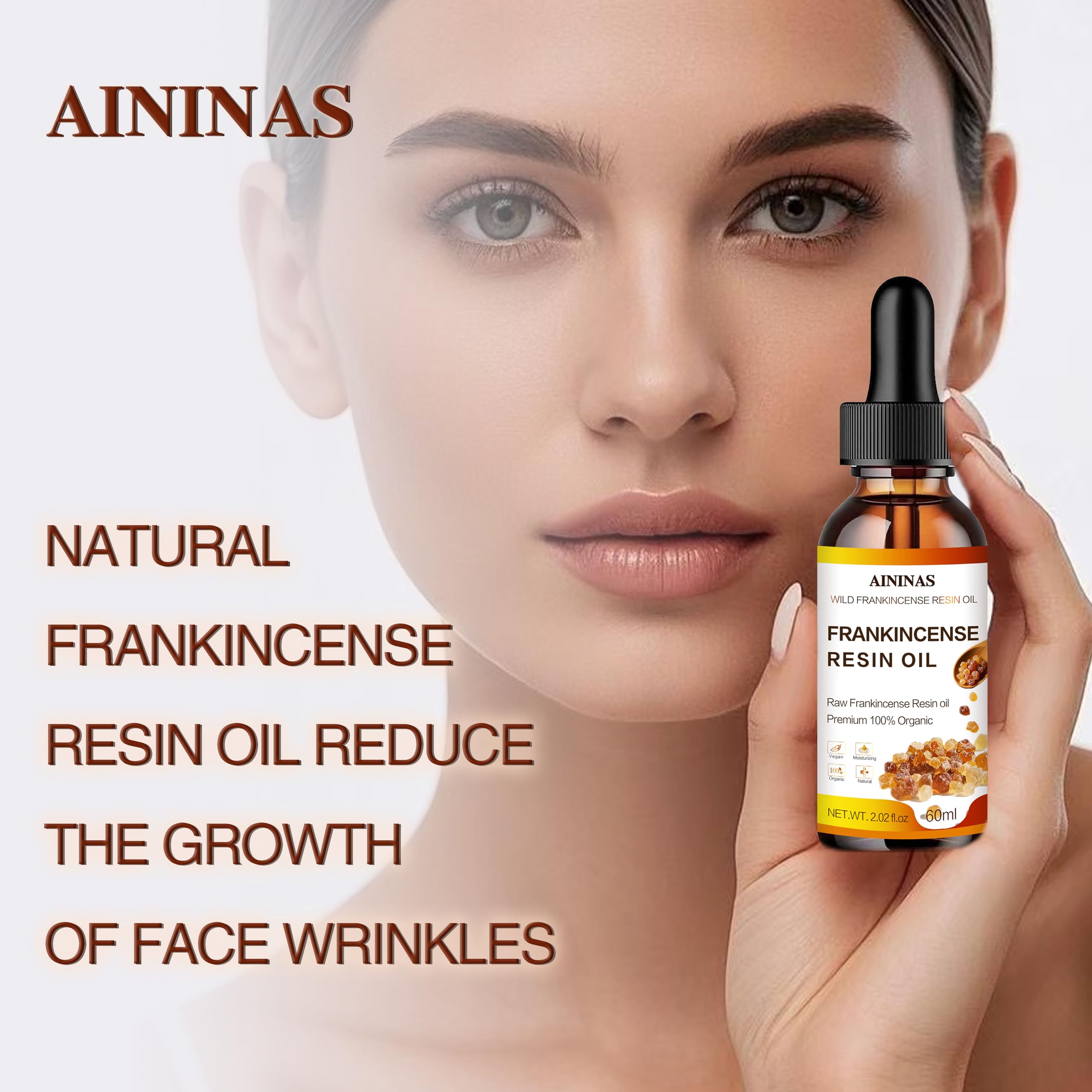 AININAS Frankincense Resin Oil used on body to boost softness and comfort