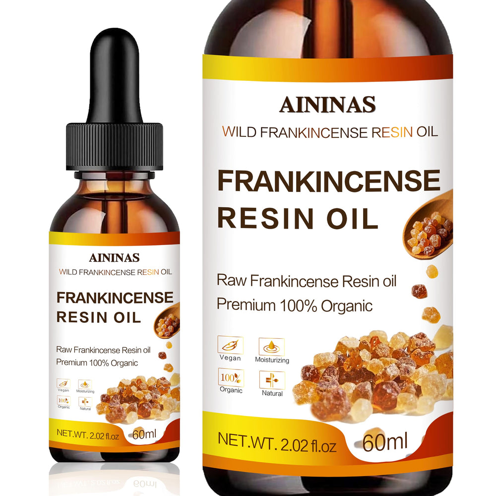 AININAS Frankincense Resin Oil bottle with dropper delivering deep hydration for face
