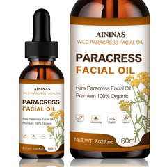 AIninas Paracress Oil bottle shows lightweight hydration for all skin types.