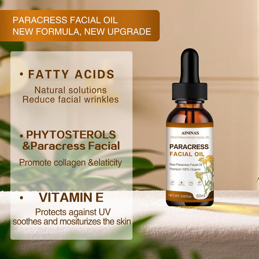 AIninas Paracress Oil texture demonstrates quick absorption and a non-greasy finish.