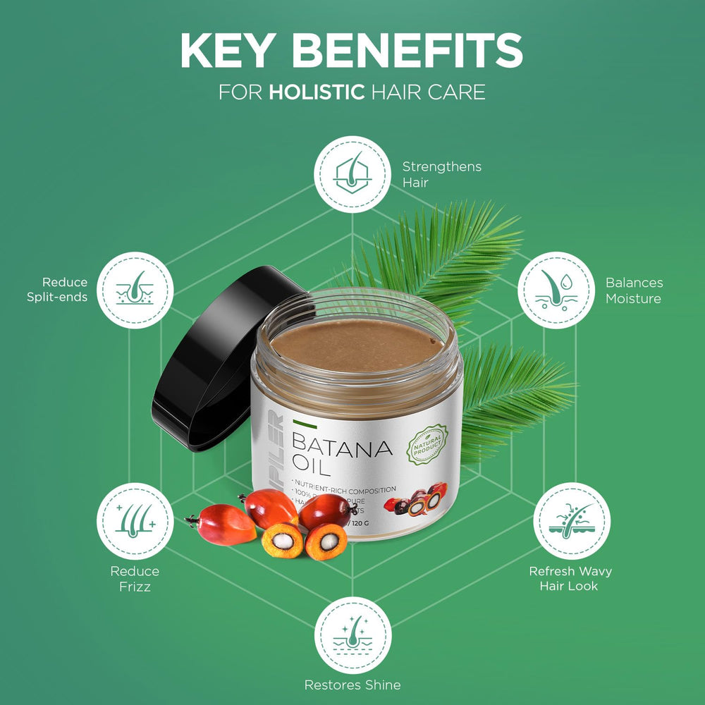 AIPILER Batana Oil Honduran tradition—heritage-inspired care for healthier-looking strands.