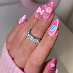 AIPULIDUO butterfly, star, and bow rhinestones for chic nail designs.