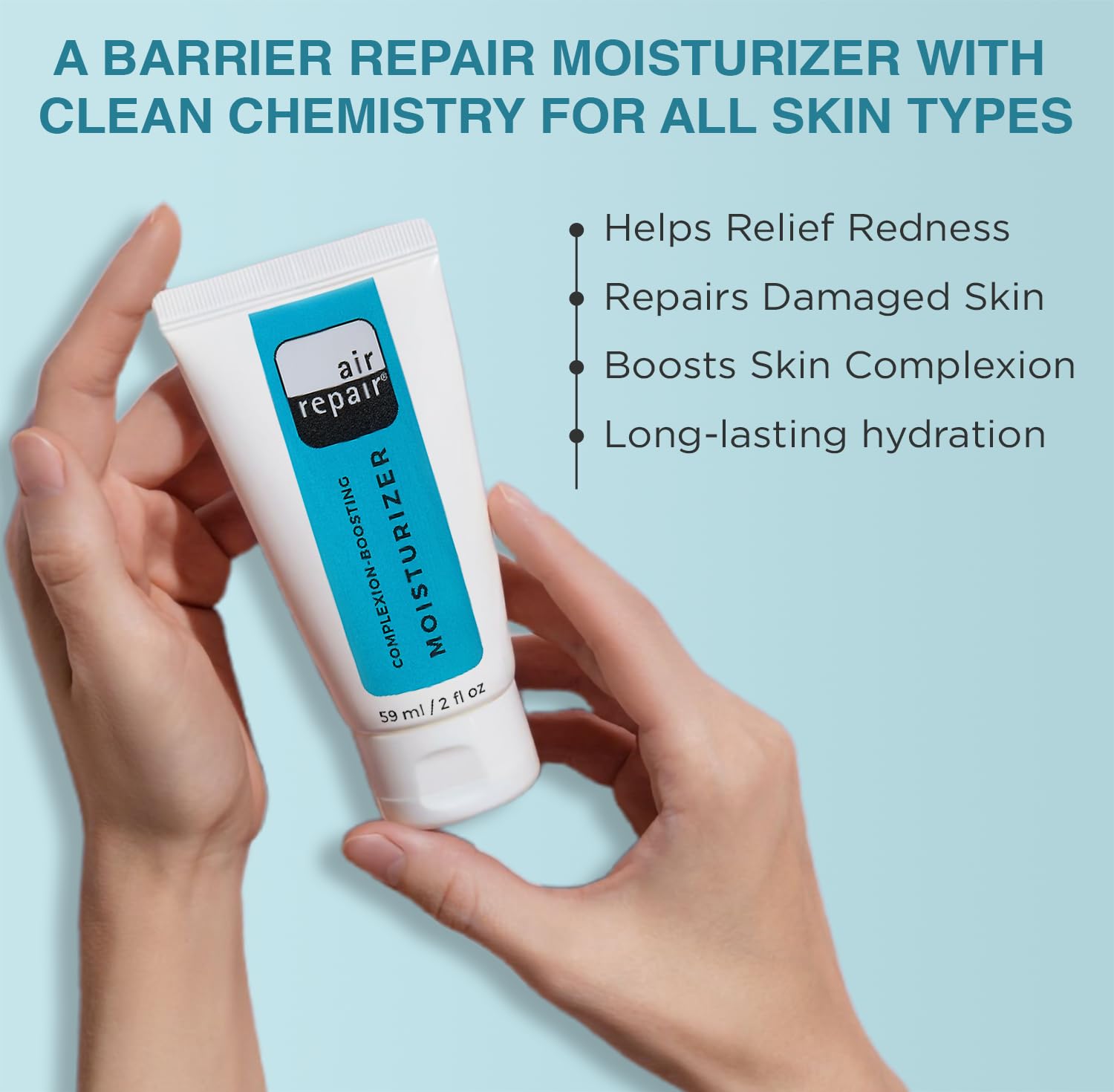 Air Repair Complexion Boosting Moisturizer compact travel size for on-the-go hydration.