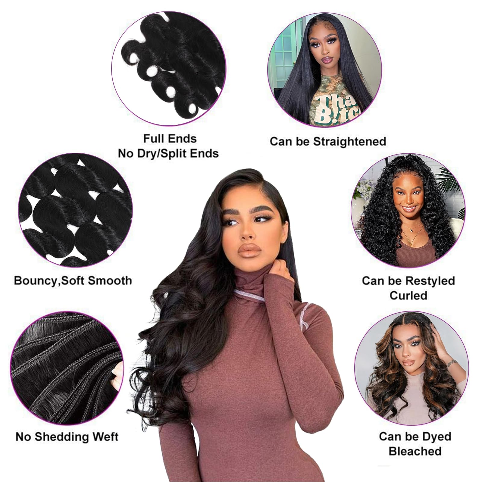 AirNext bundles suitable for sew-ins, clip-ins, or wigs.